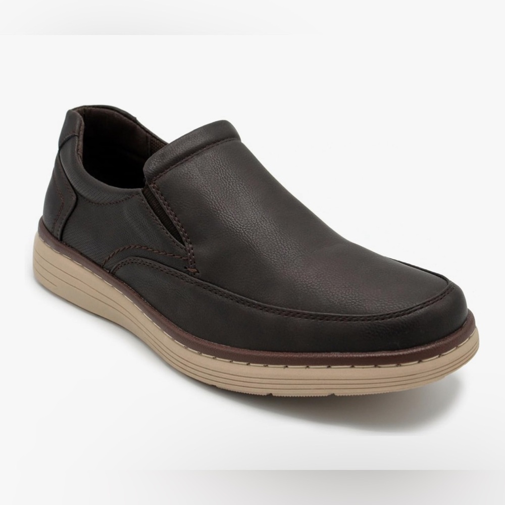 Aston Marc Men’s Galt Casual Slip-On Shoe 8.5M New W/Box Brown
